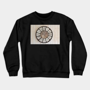Roman Analog Wall Clock Crewneck Sweatshirt